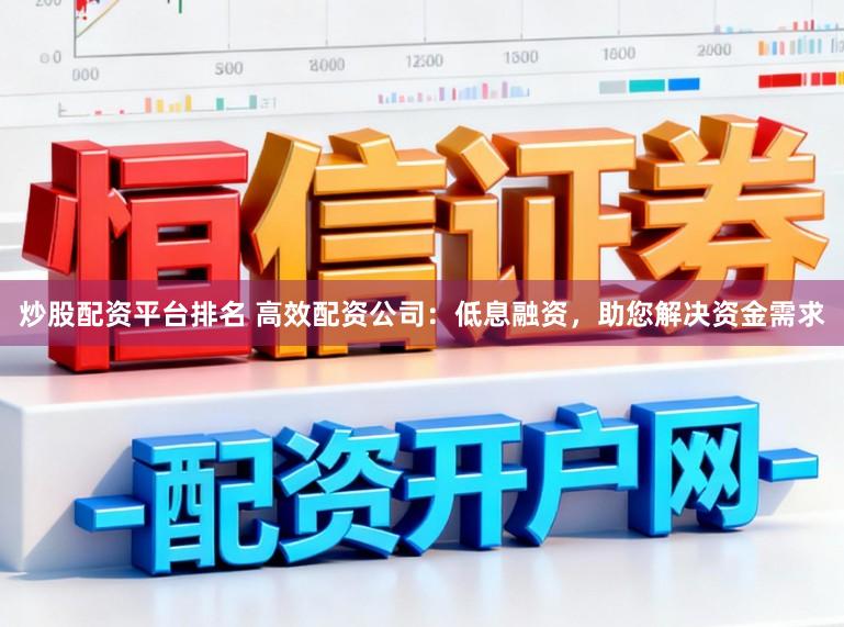 炒股配资平台排名 高效配资公司:低息融资,助您解决资金需求